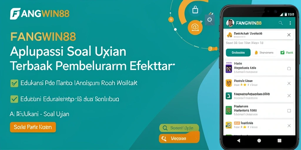 Antarmuka cerdas aplikasi FANGWIN88 untuk soal ujian.