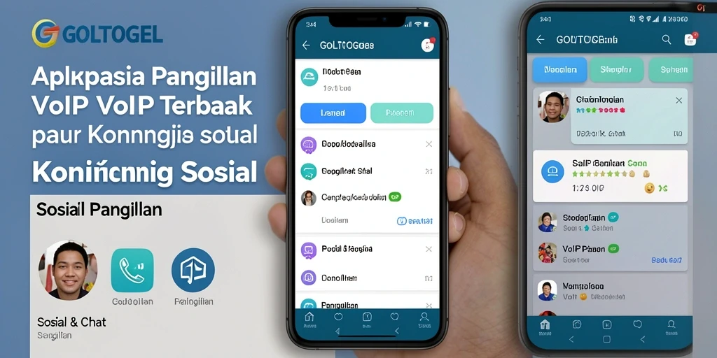 Antarmuka GOLTOGEL yang sederhana dan intuitif untuk panggilan VoIP.