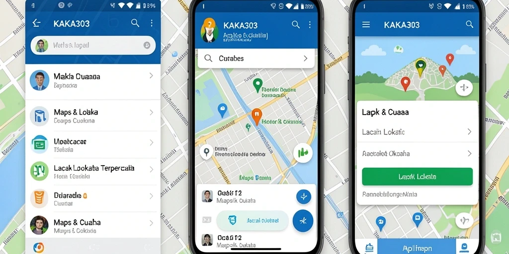 Antarmuka KAKA303 yang menampilkan fitur Lacak Lokasi dengan jelas.