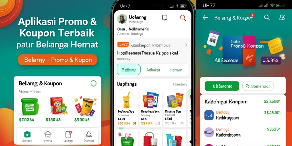 Tampilan antarmuka UH77 yang menarik dan mudah digunakan.